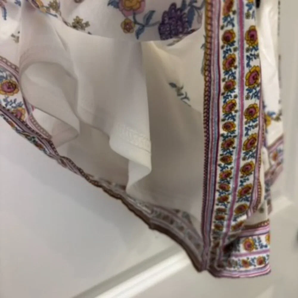 Forever 21 Off The Shoulder White Boho Romper - Picture 5 of 8